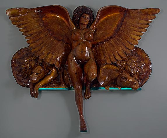 Winged Woman Lit